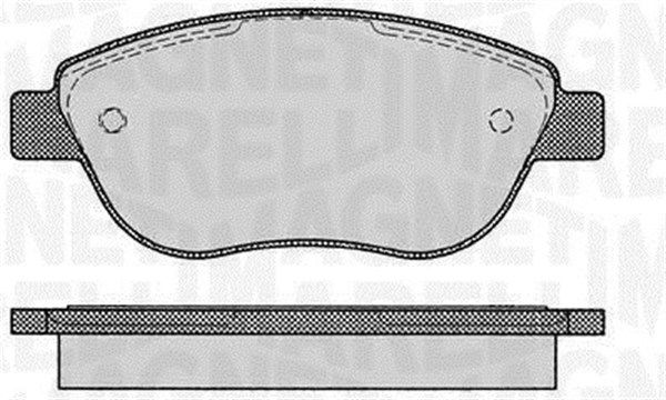 MAGNETI MARELLI stabdžių trinkelių rinkinys, diskinis stabdys 363916060228